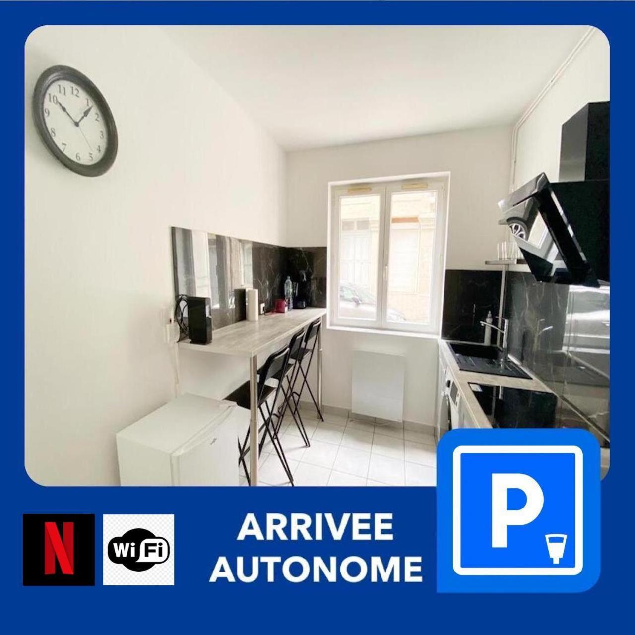 023 Chic & Cosy F1 23M2 Hypercentre Wifi Smart Tv Netflix Apartment Saint-Etienne  Luaran gambar